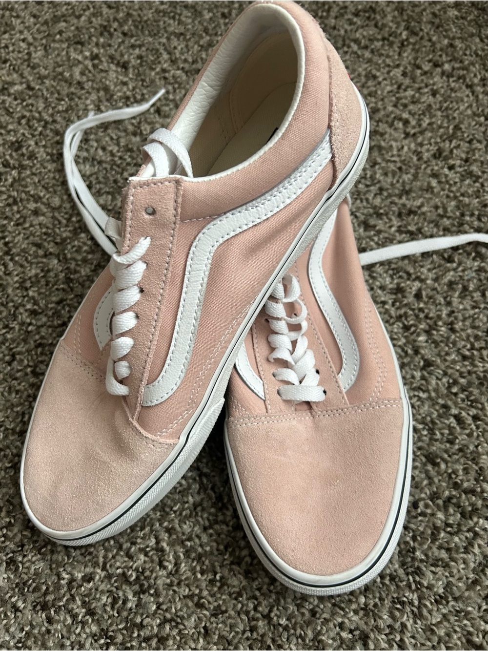 Classic Low-Top Pink Canvas/Suede Sneakers with White Stripe